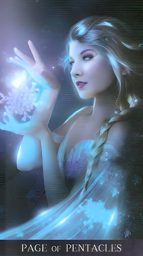 Page of Pentacles — Tarot de la Nuit