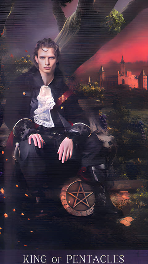King of Pentacles — Tarot de la Nuit