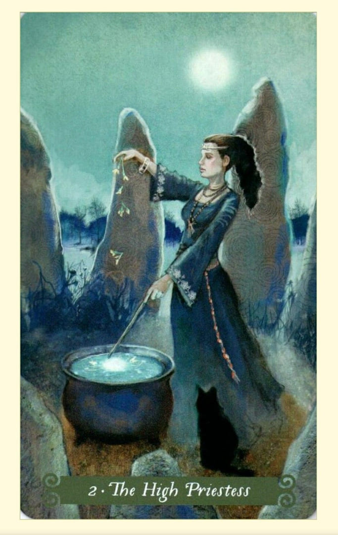 The High Priestess — The Green Witch Tarot