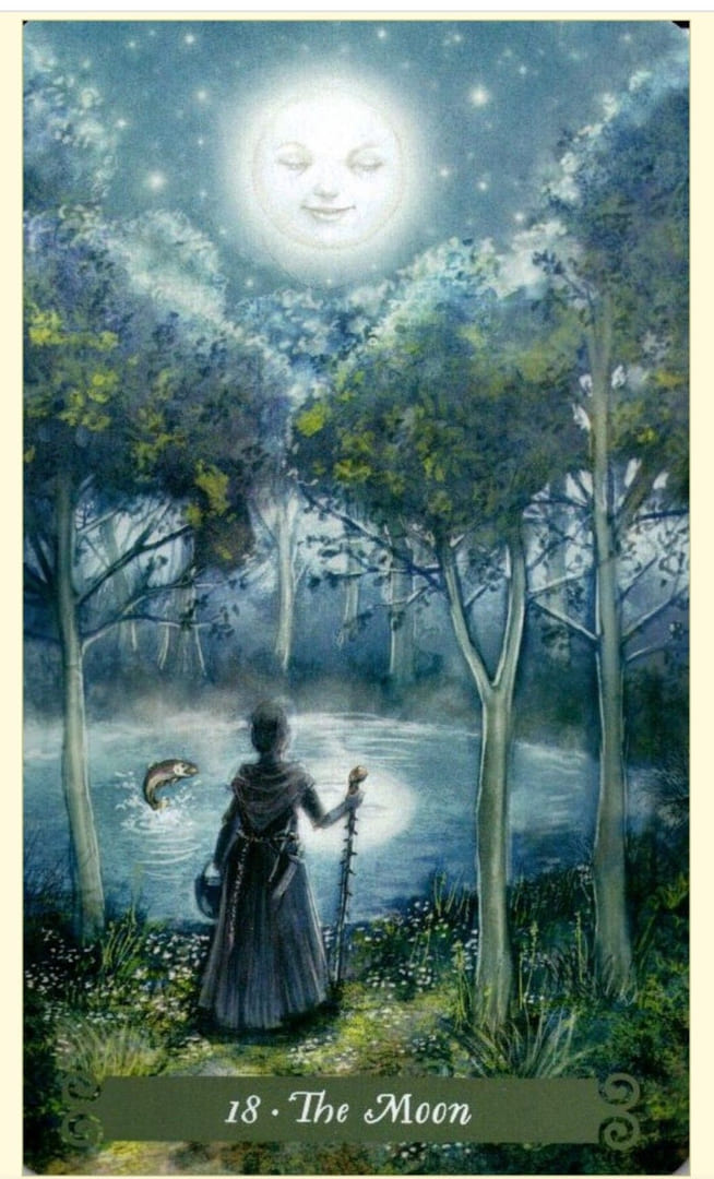 The Moon — The Green Witch Tarot