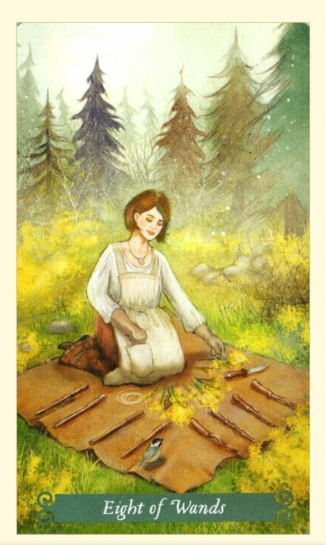 Eight of Wands — The Green Witch Tarot
