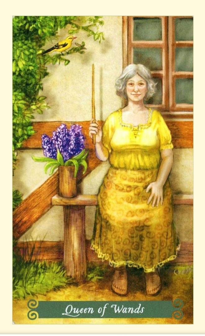 Queen of Wands — The Green Witch Tarot