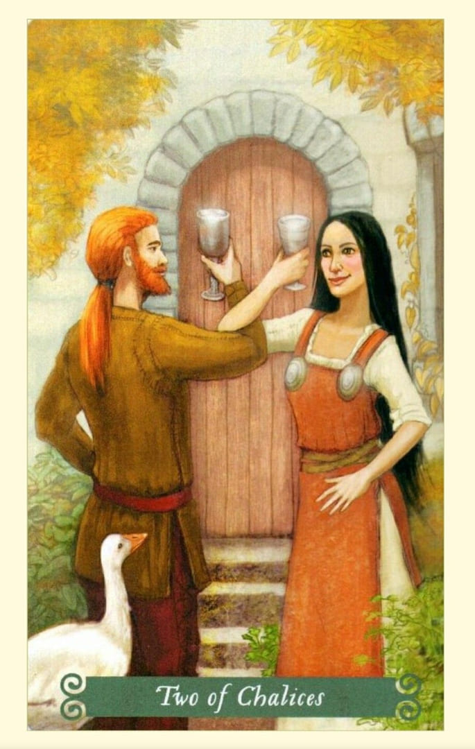 Two of Cups — The Green Witch Tarot