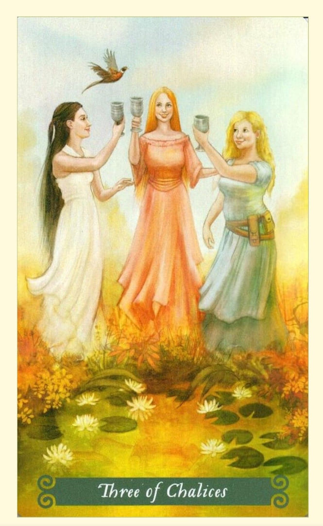 Three of Cups — The Green Witch Tarot