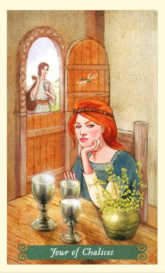 Four of Cups — The Green Witch Tarot