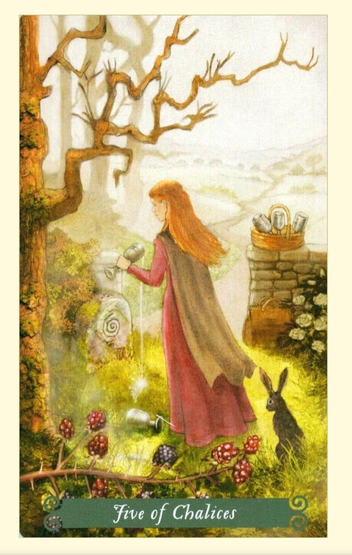 Five of Cups — The Green Witch Tarot