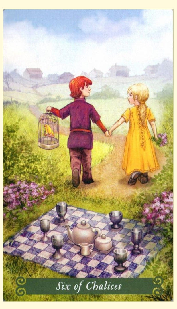 Six of Cups — The Green Witch Tarot