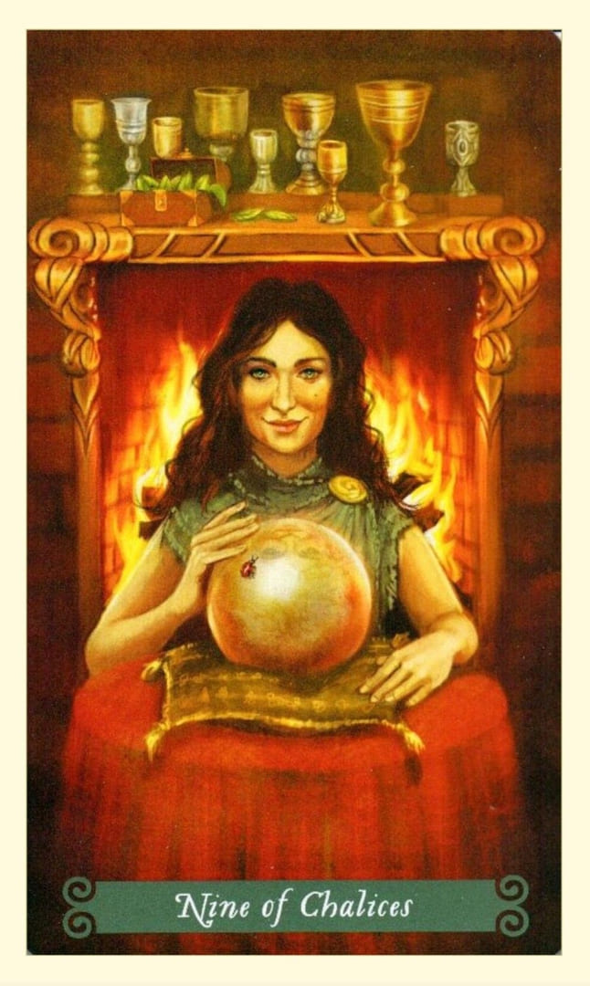 Nine of Cups — The Green Witch Tarot