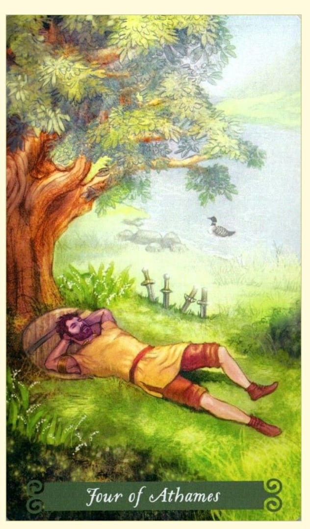 Four of Swords — The Green Witch Tarot
