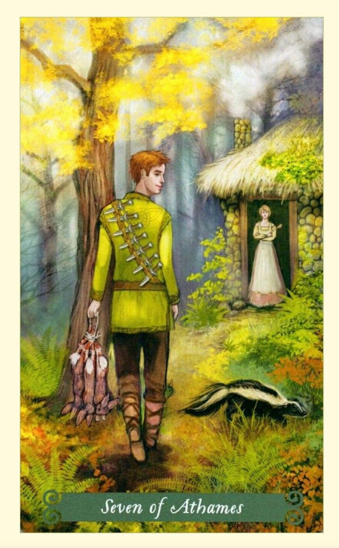 Seven of Swords — The Green Witch Tarot