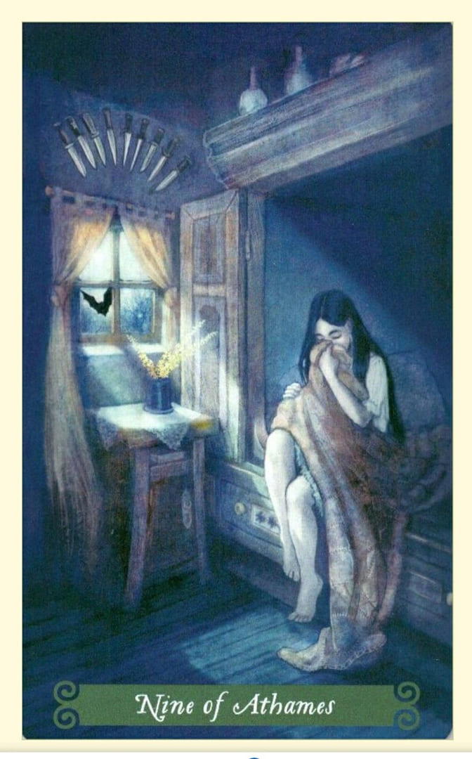 Nine of Swords — The Green Witch Tarot