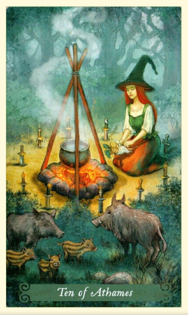 Ten of Swords — The Green Witch Tarot