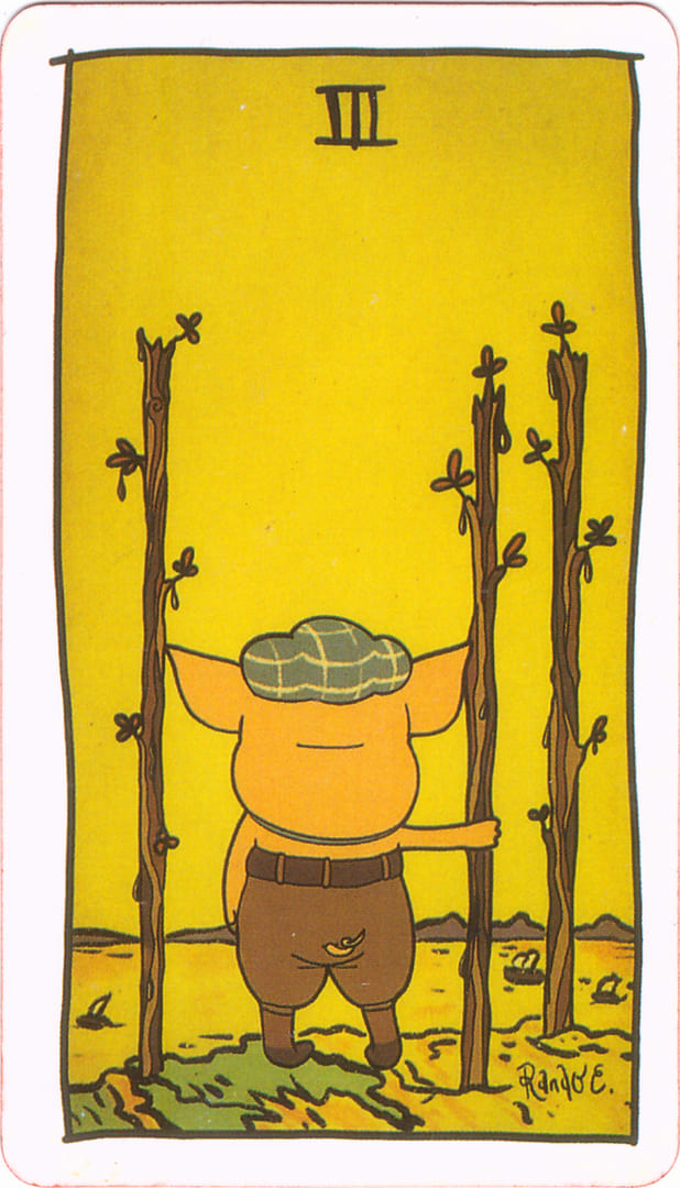 Three of Wands — Tarot of the Unknown