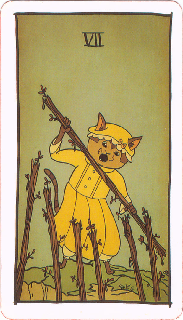 Seven of Wands — Tarot of the Unknown