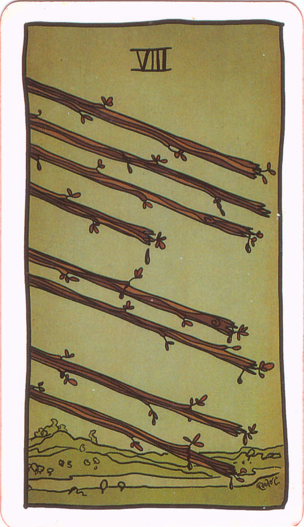 Eight of Wands — Tarot of the Unknown