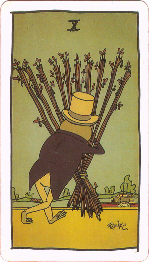 Ten of Wands — Tarot of the Unknown