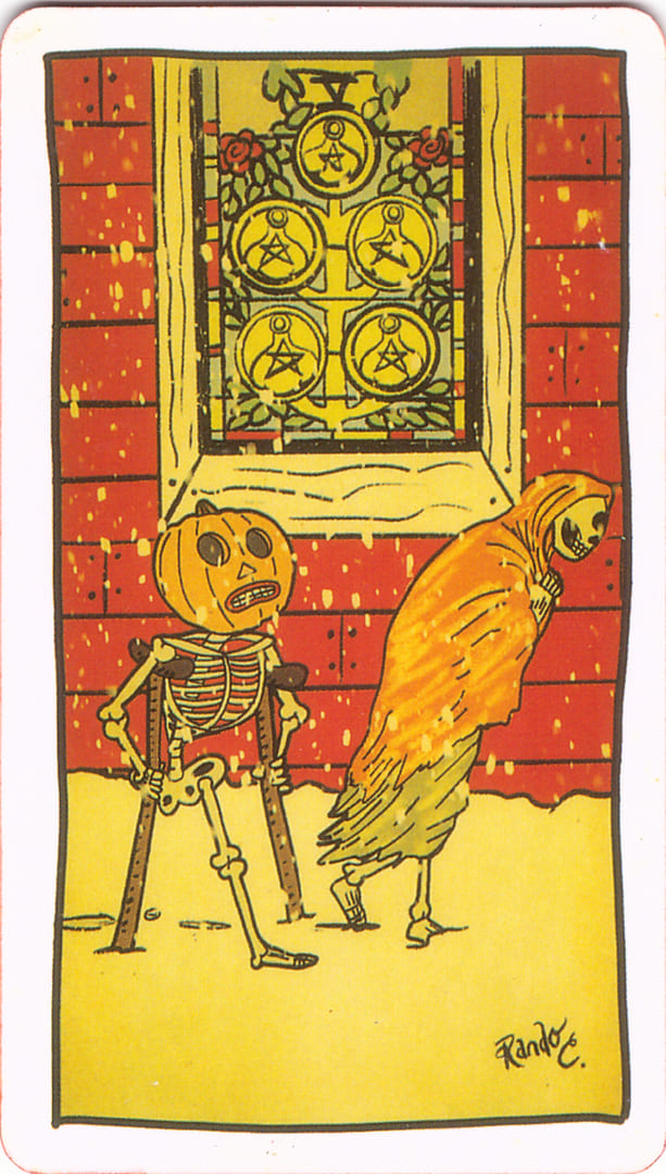 Five of Pentacles — Tarot of the Unknown
