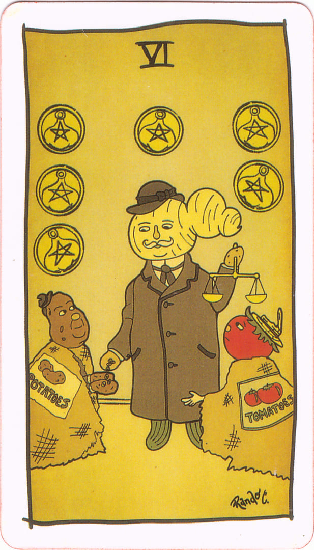 Seis de Oros — Tarot of the Unknown