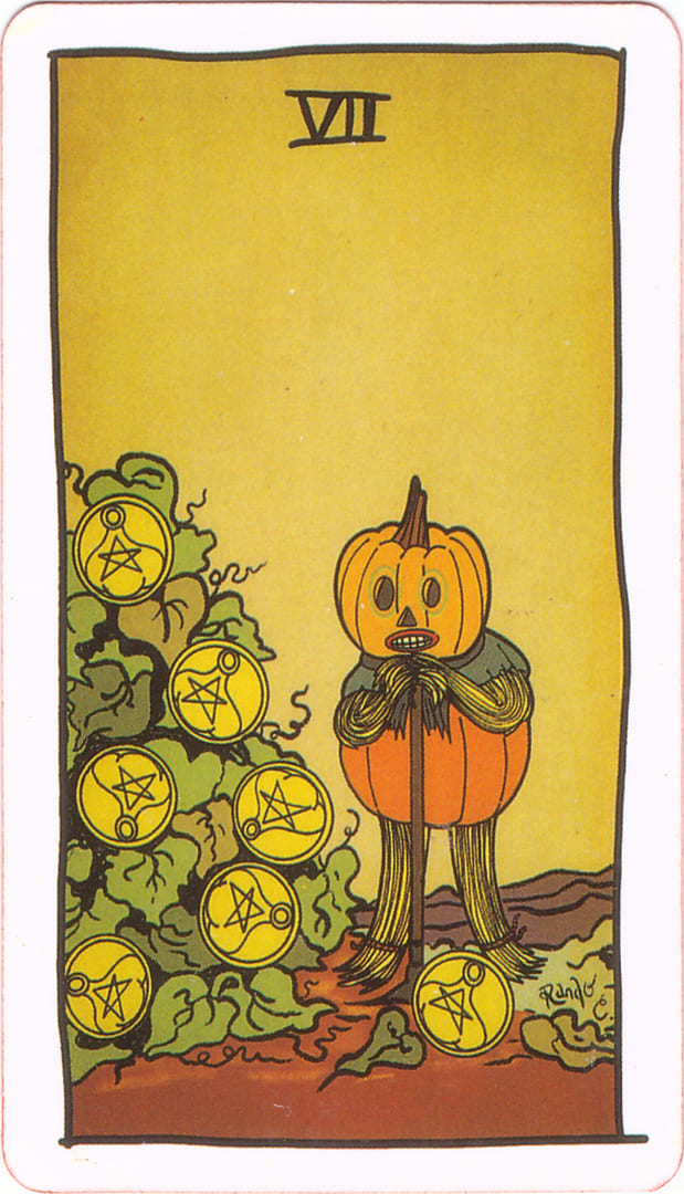 Siete de Oros — Tarot of the Unknown