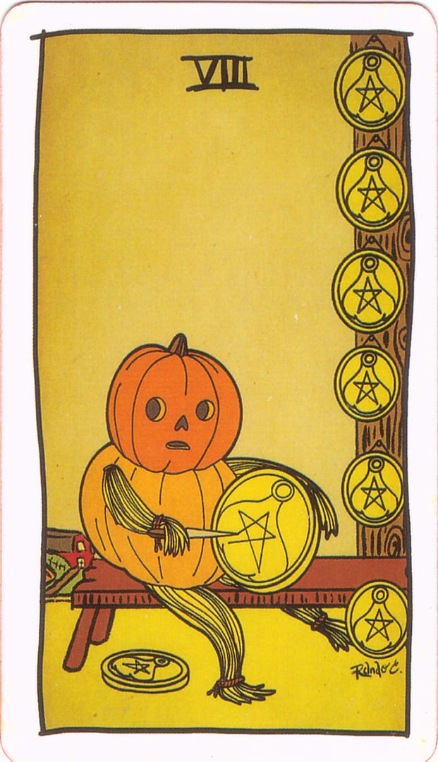 Eight of Pentacles — Tarot of the Unknown
