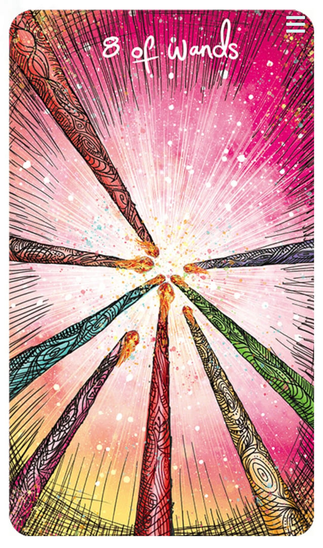 Eight of Wands — Light Seer's Tarot