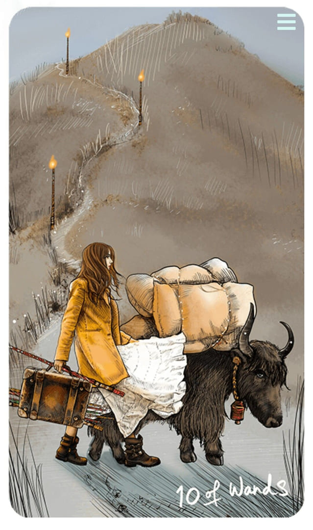 Ten of Wands — Light Seer's Tarot