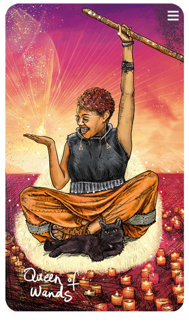 Queen of Wands — Light Seer's Tarot