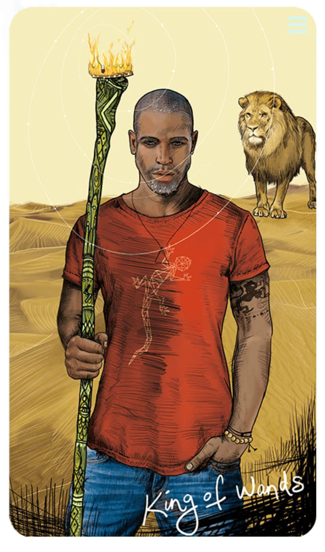 King of Wands — Light Seer's Tarot