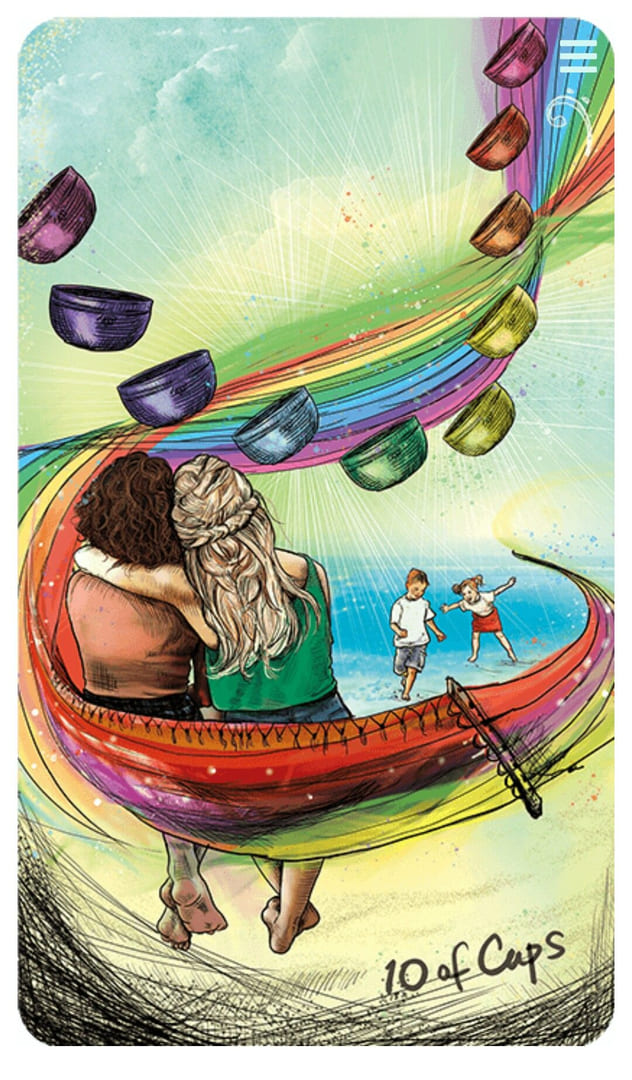 Diez de Copas — Tarot Vidente de Luz