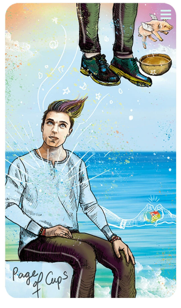 Sota de Copas — Tarot Vidente de Luz