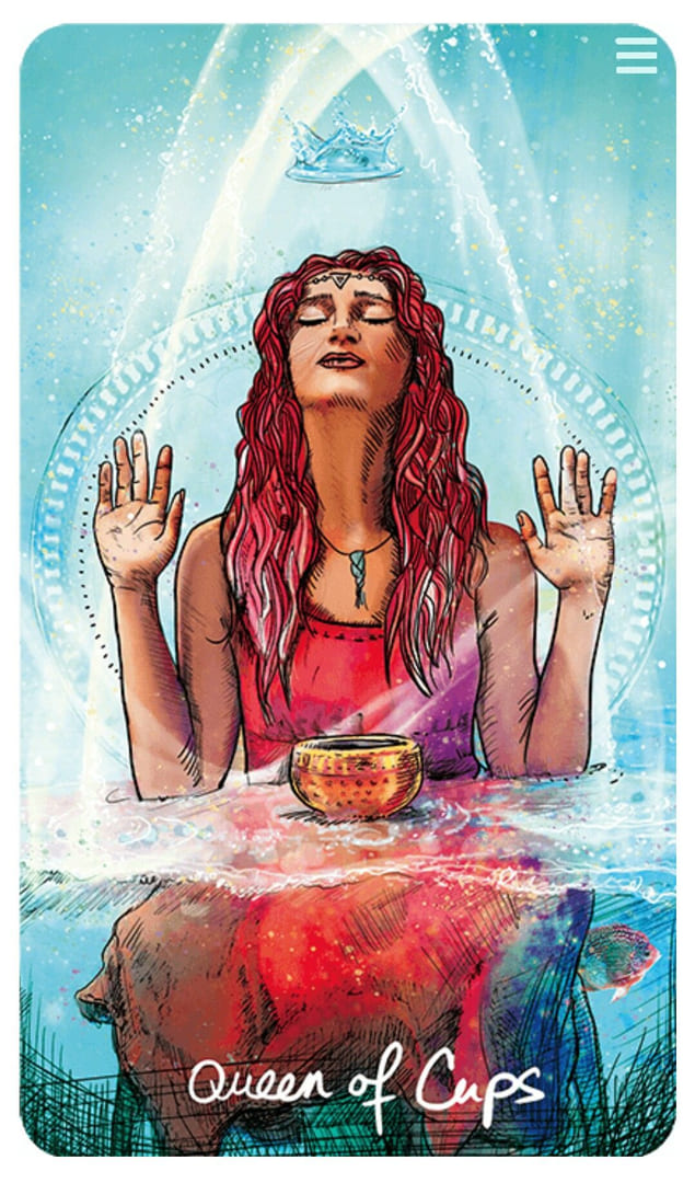Reina de Copas — Tarot Vidente de Luz