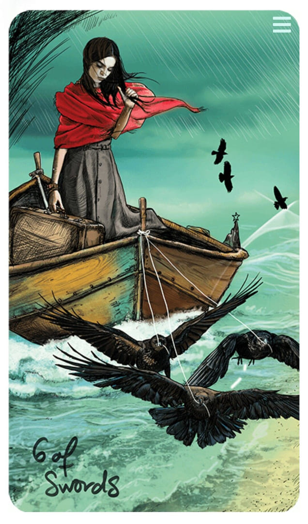 Six of Swords — Light Seer's Tarot