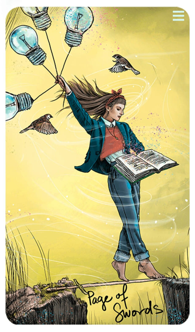 Page of Swords — Light Seer's Tarot