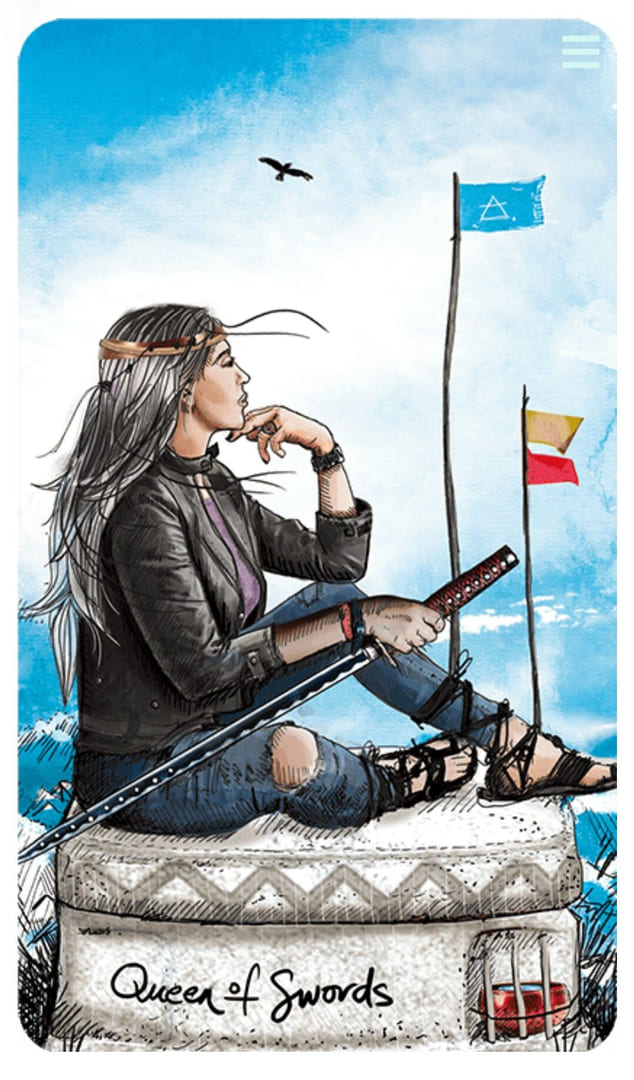 Queen of Swords — Light Seer's Tarot