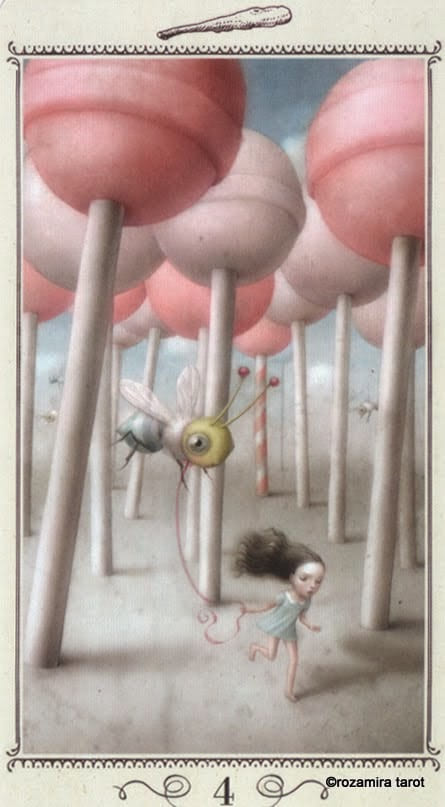 Four of Wands — Nicoletta Ceccoli Tarot Card Meanings