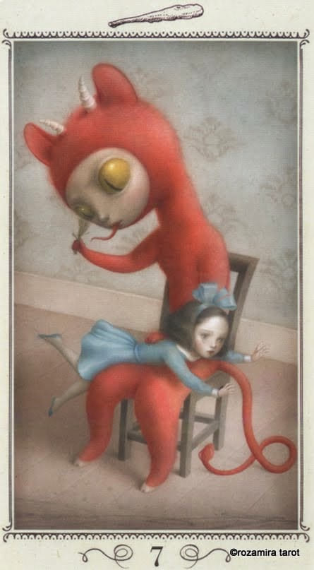 Seven of Wands — Nicoletta Ceccoli Tarot Card Meanings