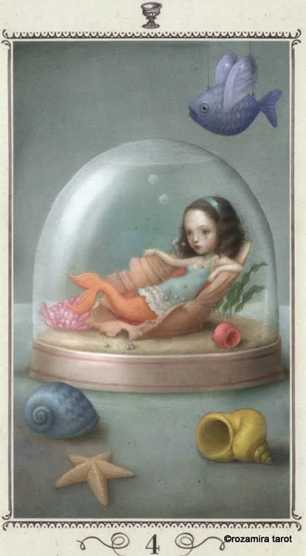 Four of Cups — Nicoletta Ceccoli Tarot Card Meanings