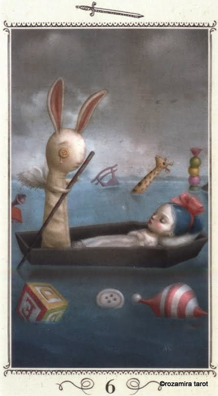 Six of Swords — Nicoletta Ceccoli Tarot Card Meanings