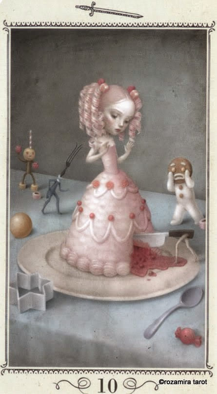 Ten of Swords — Nicoletta Ceccoli Tarot Card Meanings