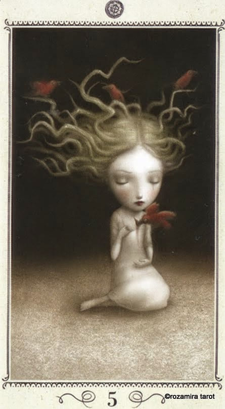 Five of Pentacles — Nicoletta Ceccoli Tarot Card Meanings