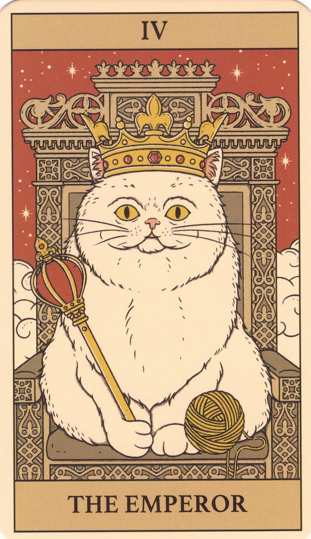 The Emperor — Cats Rule the Earth Tarot