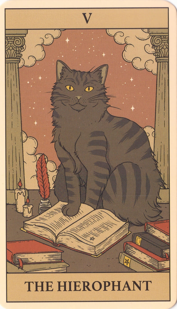The Hierophant — Cats Rule the Earth Tarot