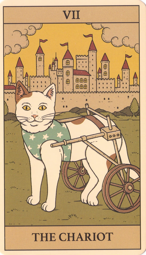 The Chariot — Cats Rule the Earth Tarot
