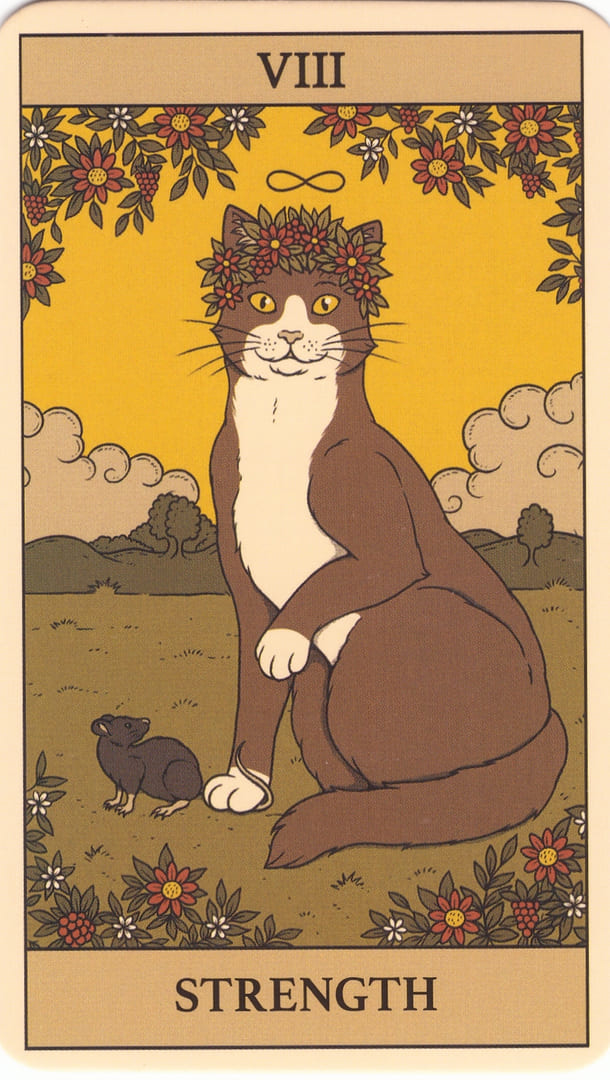 Strength — Cats Rule the Earth Tarot