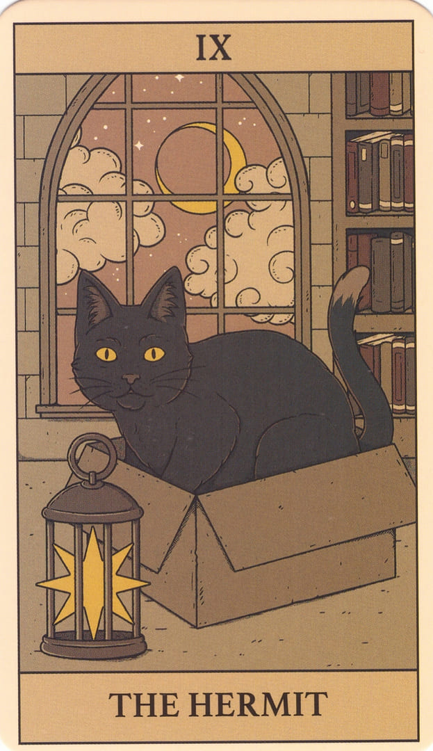 The Hermit — Cats Rule the Earth Tarot