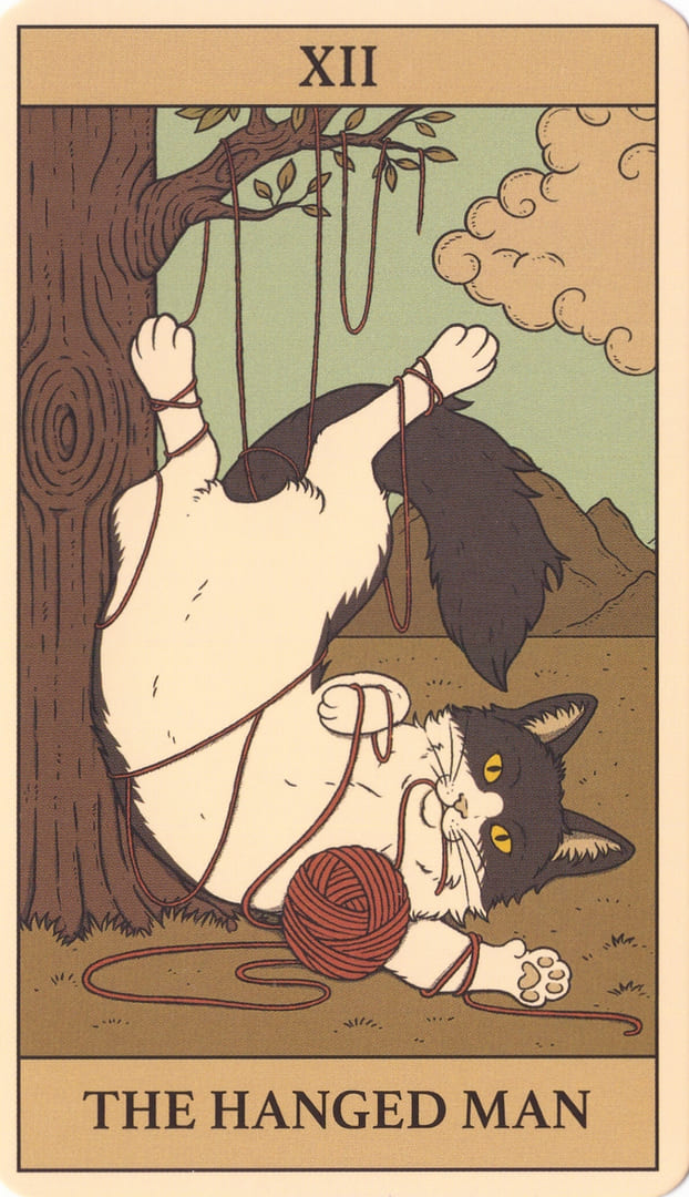 Повешенный — Cats Rule the Earth Tarot