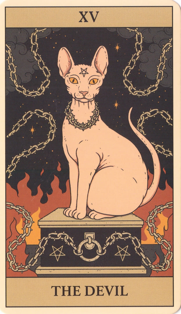 The Devil — Cats Rule the Earth Tarot