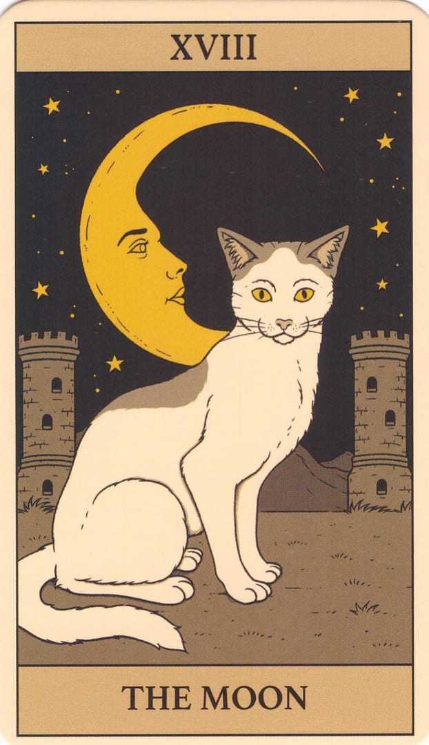 Луна — Cats Rule the Earth Tarot
