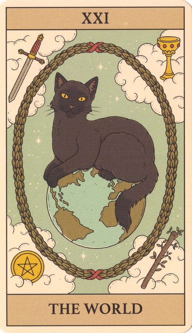 Мир — Cats Rule the Earth Tarot