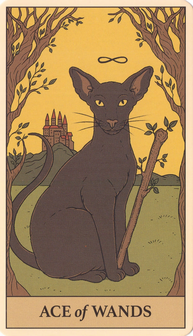 Туз жезлов — Cats Rule the Earth Tarot
